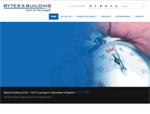 Tablet Screenshot of bytesandbuilding.de